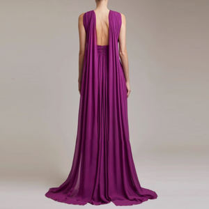 <span class=keywords><strong>Abiti</strong></span> <span class=keywords><strong>da</strong></span> <span class=keywords><strong>Sera</strong></span> Eleganti con Personalizzazione del Marchio per Donna, Vestito Lungo Plissettato <span class=keywords><strong>da</strong></span> Damigella, Ballo di Fine Anno e Matrimonio - Product Image 2