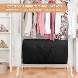 Sac de rangement pliable surdimensionné en tissu Oxford 600D imperméable pour vêtements, couvertures de salon - Écologique et multifonctionnel - Product Image 5