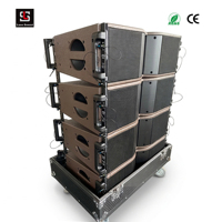 Lasesound 11 Çift 8 Neodimyum 4 Ohm Profesyonel Line Array Hoparlör 400W RMS 142dB Maks SPL Almanya DSP FIR Aktif Sahne Sesi