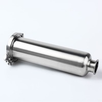 Filtre de pipeline en acier inoxydable 304 316 à raccord rapide droit, diamètre 102 mm, vente directe usine