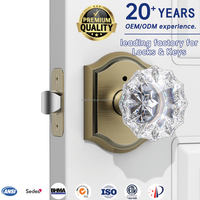 Poignée de porte en cristal avec serrure, bouton de tiroir en cristal de verre, pommeau de levier de vitesse de voiture de luxe, pommeau de levier de vitesse en cristal LED