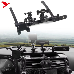 Untuk Toyota 4Runner 10-24 Aksesoris Interior Mobil Dudukan Konsol Tengah Dasbor yang Dapat Disesuaikan Multi-fungsi Penyangga Ponsel di Mobil - Product Image 1