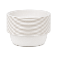 Bol en papier moderne gaufré, imperméable, de qualité alimentaire, compostable, biodégradable, écologique, jetable, en bagasse de canne à sucre, pour crème glacée