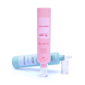 25 ml Logo Custom PE Empty Squeeze <b>Plastic</b> Nozzle <b>Tube</b> With Transparent Dropper for Eye Cream Skin Care Cream - Product Image 3