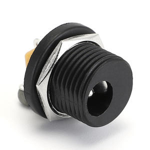 Prise d'alimentation CC DC-021 à haute isolation et résistance à la tension, avec verrouillage à écrou, <span class=keywords><strong>mini</strong></span>-prise à <span class=keywords><strong>souder</strong></span> pour montage sur panneau - Product Image 3
