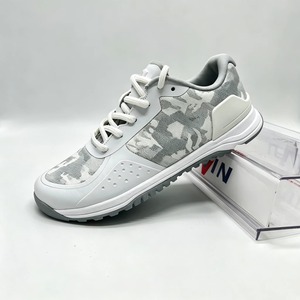 Botas de Trabajo Bajas de Camuflaje con Parte Superior de Cuero Genuino, Puntera de Acero, Resistentes a Impactos y Perforaciones, Transpirables y con Cordones - Product Image 2