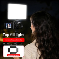 Mini Lampe de Studio Portable à Température Bicolore Réglable 3200-6500K pour Photographie