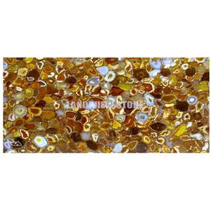 หินอาเกตสีเหลืองพลอยพลอยพลอยสีเหลืองแผ่นคริสตัลแซฟไฟร์อาเกตสีเหลืองความหมายของหยกสีเหลือง - Product Image 1