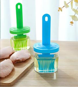 Bouteille de brosse à huile en silicone réutilisable pour la maison, pot à huile en plastique intégré, outil de cuisson et de grillade résistant à la chaleur, ustensile de <span class=keywords><strong>pâtisserie</strong></span> de cuisine - Product Image 3