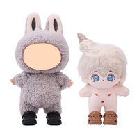 Chaussures trouées pour poupées Bubu, style Mini Crocs, semelles trouées, adaptées aux poupées en peluche de 10 cm, 15 cm et poupées Bubu de 17 cm