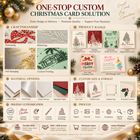 Cartes de vœux de Noël personnalisées, cartes de fêtes familiales personnalisées, impression de qualité supérieure, cartes cadeaux festives, fabricant en gros, OEM