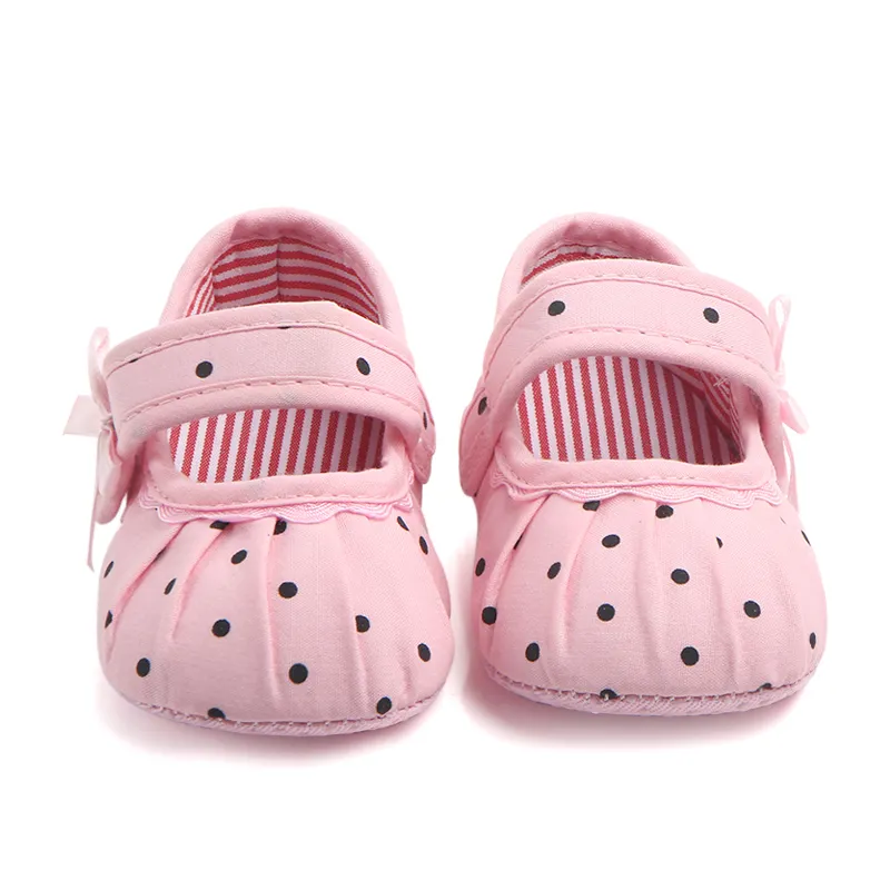 KAPU Newborn Polka dots anti-slip cute infant fancy baby girl shoes