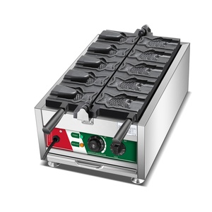 Machine à gâteaux <span class=keywords><strong>au</strong></span> poisson taiyaki, électrique à gaz, avec ouverture sur la bouche, appareil pour la fabrication de desserts, de glace, cône et gaufrier - Product Image 5