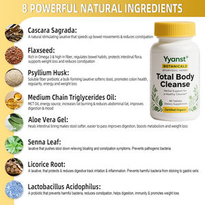 OEM Support à base de plantes pour un nettoyage sain Support Total Body Cleanse Comprimés à croquer aux herbes Detox Boost Métabolisme Comprimés à base de plantes - Product Image 2