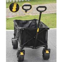 Chariot de chariot pliant pliable cadre en acier robuste capacité 100kgs Portable pour le stockage de camping en plein air utilisation de jardin OEM