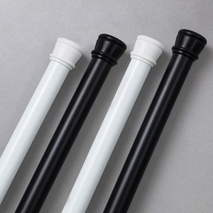 <strong>Curtain</strong> <strong>Pole</strong> No Drilling Extendible <strong>for</strong> Cupboards <strong>Door</strong> Windows Wardrobe Balcony Tension Rod 140-260CM Black Shower <strong>Curtain</strong> Rail - Product Image 4