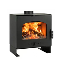 Cheminée autoportante à feu véritable, chauffage au bois pour la maison, style européen moderne, plaque en acier, pour salon intérieur