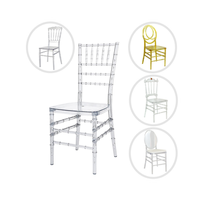 Chaise de mariage en acrylique cristal blanc Design Phoenix en résine PC détachable-Factory Direct