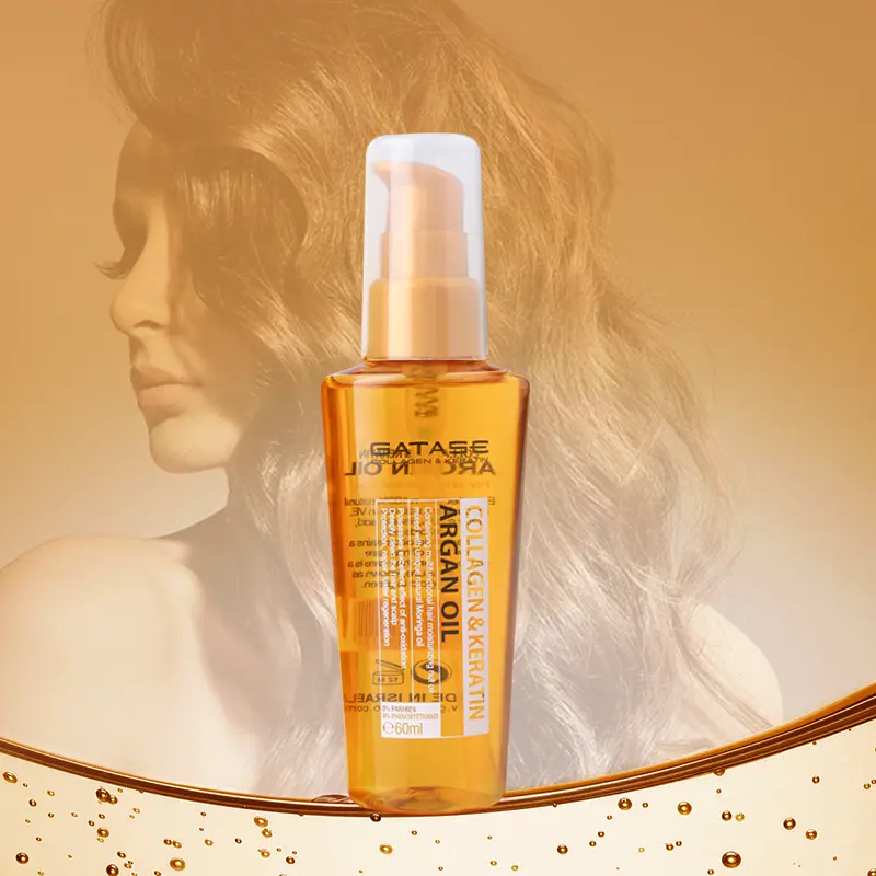 Gatase OEM 60ml OEM Formula organik Leave In Premium kualitas Booster rambut memelihara minyak Argan pertumbuhan rambut