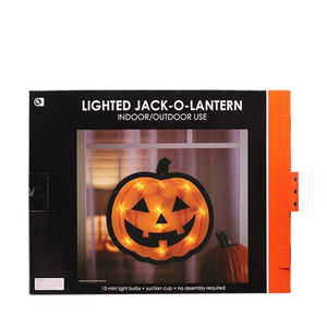 En stock, lumières LED de tête de citrouille effrayante pour <span class=keywords><strong>Halloween</strong></span>, guirlandes lumineuses, livraison rapide pour la décoration intérieure de la maison, de la fête, de la salle - Product Image 4