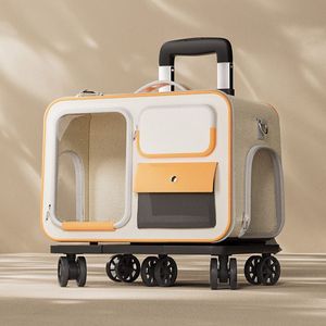 Fashion tinta unita eco-friendly poliestere piccoli animali gatto cane Pet Trolley zaino capsula di spazio di grande capacità 10kg Max - Product Image 6