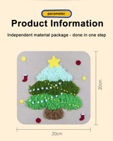 Kit de couture DIY de Noël le plus vendu pour enfants, pack de matériaux pour sapin de Noël en feutre, cadeau artisanal fait main pour les fêtes