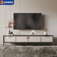 Meubles de salon au prix de gros, armoire en bois personnalisée, nouveau design simple et moderne, support TV suspendu