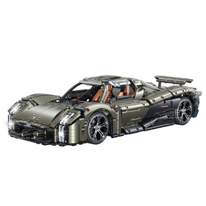 Gu Li 10626 Mission X Electroplated Sports Car Model <b>Building</b> <b>Block</b> <b>Set</b> Educational Toy For Youth Assembly Kit - Product Image 1
