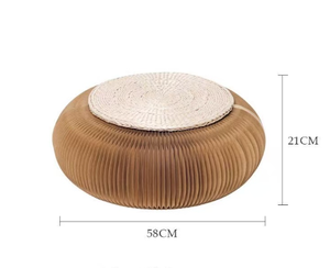 Foldable Paper Stool Honeycomb Structure Ottoman with <b>Cushion</b> - Product Image 3
