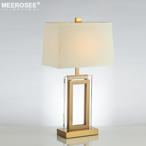 Meerosee md85959 Hiện Đại Màu Trắng Hình Chữ Nhật Trong Nhà Bàn Đèn Trang Trí Đèn Đọc Sách Với AC Power Cho Phòng Ngủ - Product Image 6