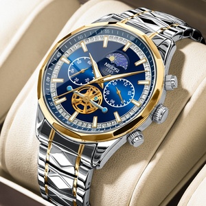 NIBOSI 2024 Luxury Watch for Man Quartz Sport Men Watch Waterproof Luminous Stainless Steel Chronograph Mens Watches <b>Clock</b> Reloj - Product Image 1