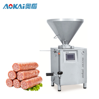 Remplisseur et éditeur de liens Aokai Machines de remplissage électriques Hachoir à viande Machines de traitement des aliments Fabricant formant un bourrage de saucisses sous vide