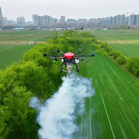 Drone pulvérisateur thermique pour usage agricole, lutte commerciale contre les moustiques et traitement des fruits/cannes à sucre