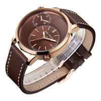Mini Focus MF0035G MF 0035 Montre à quartz de style masculin de marque Bracelet en cuir Montre analogique pour homme Montre Relojes Homme Relogio