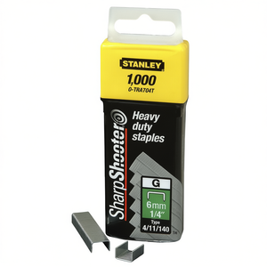 Grapas Stanley SharpShooter de alta resistencia de 6 mm, tipo 1/4 pulg. 4/11/140 G para grapadoras - Product Image 2