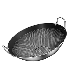 Thương mại Fry chảo tổ ong thép không gỉ không dính chảo cho bếp gas - Product Image 3