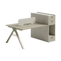 Bureau de direction en acier, design moderne et simple, pour 2/4/6 personnes, avec rangement, convertible, commercial, hôpital, école, maison, modèle Mekia