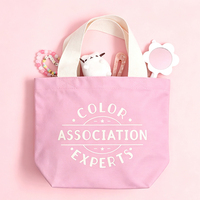 Tas Kanvas Mini Grosir Logo Kustom Wanita Tas Jinjing Kanvas Grosir Ramah Lingkungan Tas Belanja Dapat Digunakan Kembali