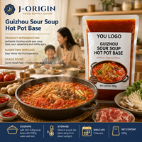 Pittige Zure Soep Hot Pot Basis Chinese Kruidensaus 500g Zakje Houdbaar Groothandel Fabriekslevering Restaurantgebruik