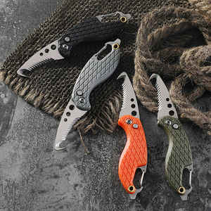 Herramienta de Supervivencia Plegable para Acampar al Aire Libre, Cuchillo con Gancho Dentado, Llavero, Paquete Exprés, Excelente Idea de Regalo - Product Image 3