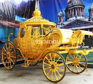 Carroza Eléctrica con Temática de Cuento de Hadas en Forma de Calabaza para 4-6 Personas, Ideal para Exhibición en Plazas y Jardines - Product Image 2