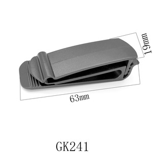 スリップキーパーベルトループスライダーバックルクリッププラスチックブラック屋外バックパックストラップウェビング用に調整可能 - Product Image 6