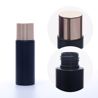 Personalización al por Mayor de Botellas de Plástico PET Negras y Doradas de 50-160 ml para Maquillaje, Agua Desmaquillante, Tónico, Loción, Suero, Envases Cosméticos