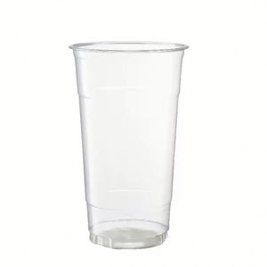 Vasos Desechables de Plástico Transparente PET de 107 mm de Calibre con Tapas, 32 oz, Estilo de Pared Simple, Ecológicos para Té y Bebidas Frías - Product Image 2