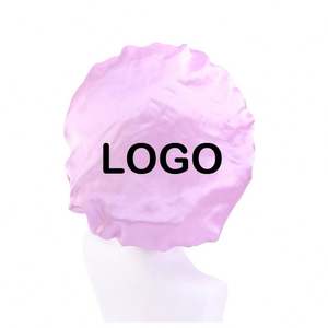 หมวกคลุมผมผ้าซาตินสำหรับผู้หญิงหมวกใส่นอนทำจากผ้าซาตินพร้อมโลโก้ออกแบบได้ตามต้องการ - Product Image 1