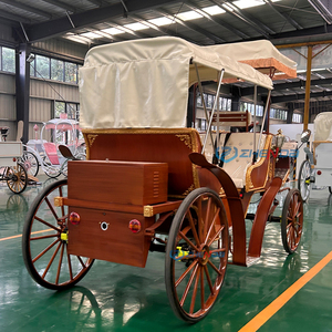 2026 Popular Sightseeing Tourist Horse Drawn European Horse Carts Wagon Carriage Wedding Electric Horse Carriage - Product Image 5