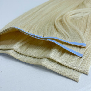 2025 nouvelle mode en gros russe Extensions de cheveux longue bande Invisible Blonde injecté bande trame couleurs claires - Product Image 3