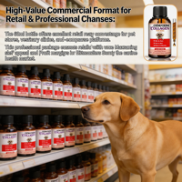 Gouttes liquides de collagène premium pour chiens 60ml – Compléments nutritionnels à absorption rapide pour le soutien immunitaire, la santé du pelage et des articulations