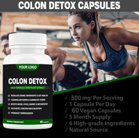 Capsules de feuille de séné de marque privée OEM fort nettoyage du côlon soutien digestif capsules de nettoyage du côlon