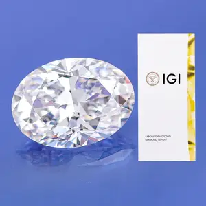 1ct to 6ct oval brilliant cut DEFGH color VVS-VS clarity loose lab grown CVD diamond wholesale price cvd diamond